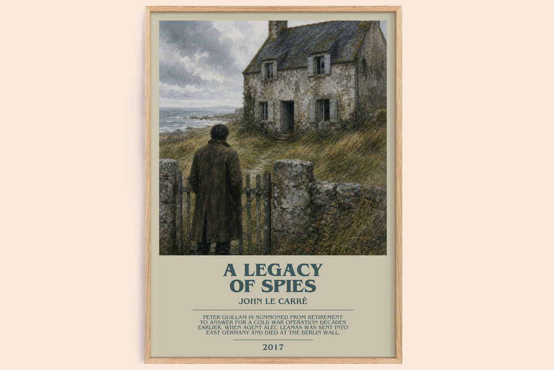 A Legacy of Spies bookish book poster by John le Carré – framed literary art print
