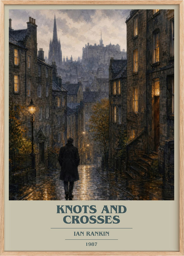 Knots and Crosses Book Cover Poster by Ian Rankin