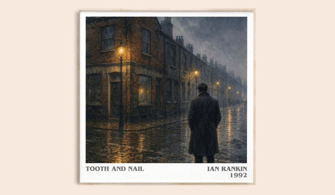 Tooth and Nail literary book poster by Ian Rankin – framed literary art print