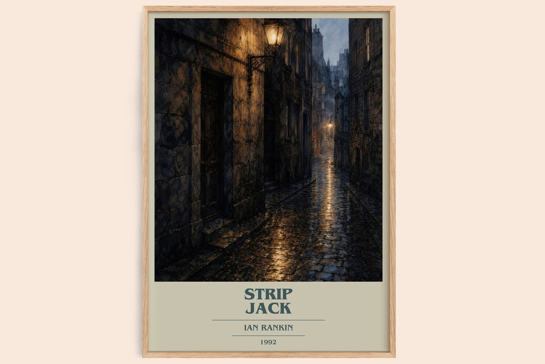 Strip Jack book cover book poster by Ian Rankin – framed literary art print