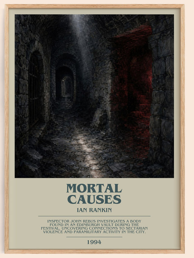 Mortal Causes Bookish Wall Art by Ian Rankin