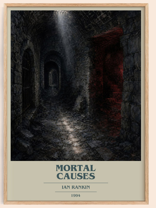 Mortal Causes Book Cover Poster by Ian Rankin