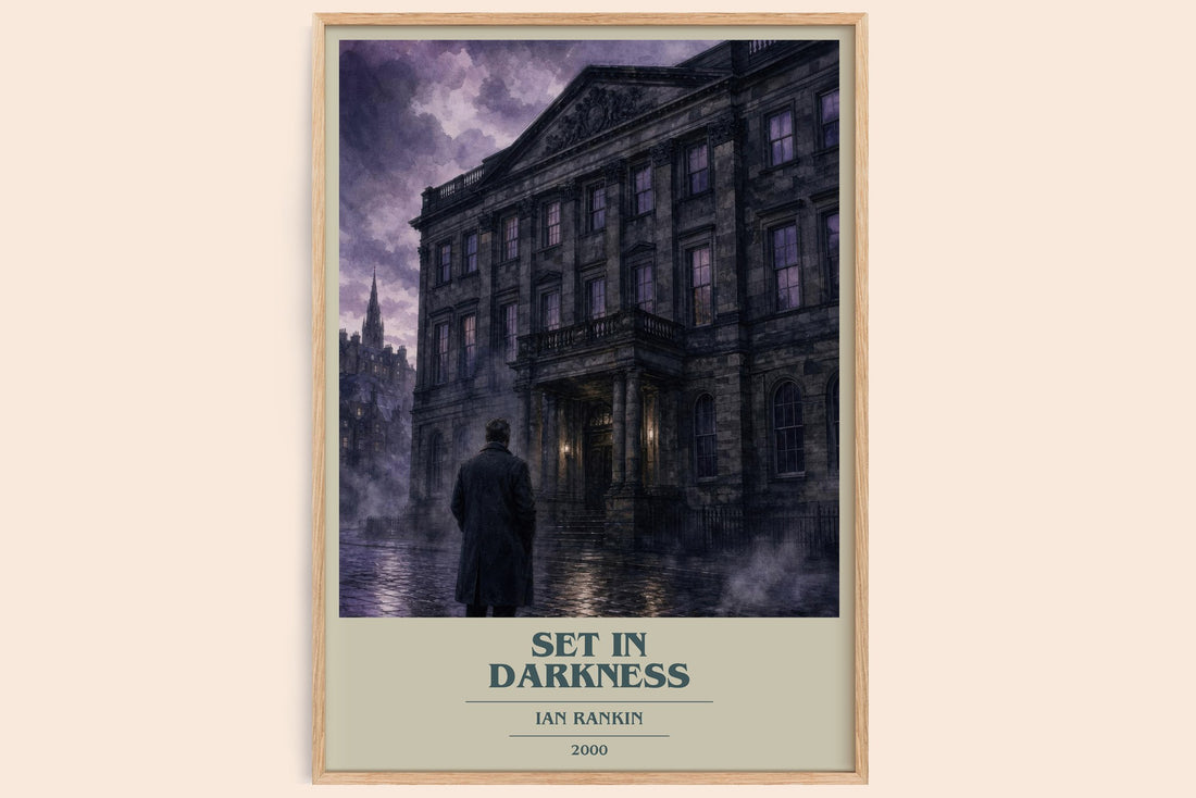 Set in Darkness book cover book poster by Ian Rankin – framed literary art print