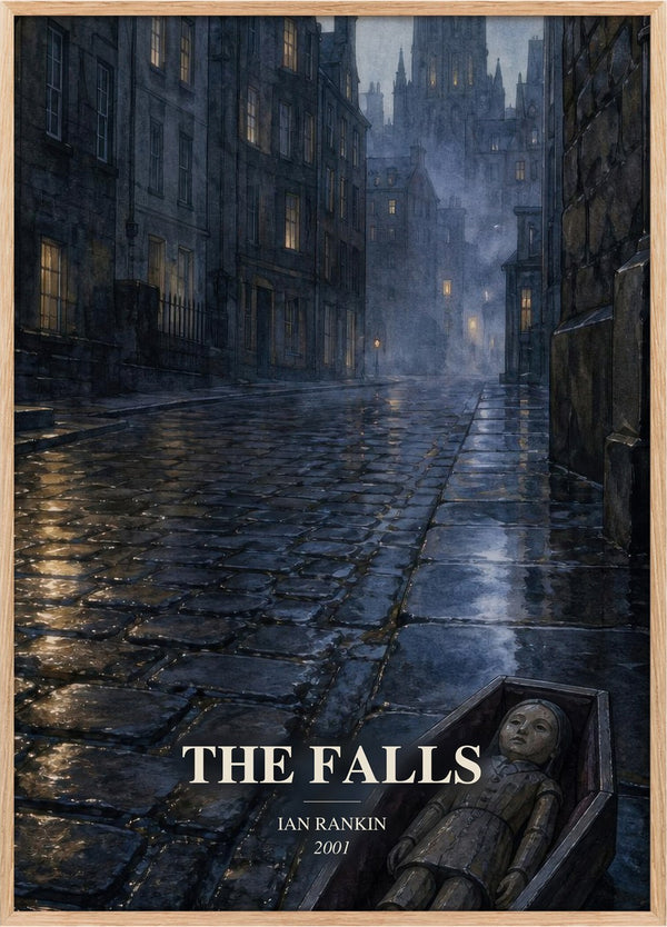 The Falls Book Watercolour Illustration by Ian Rankin