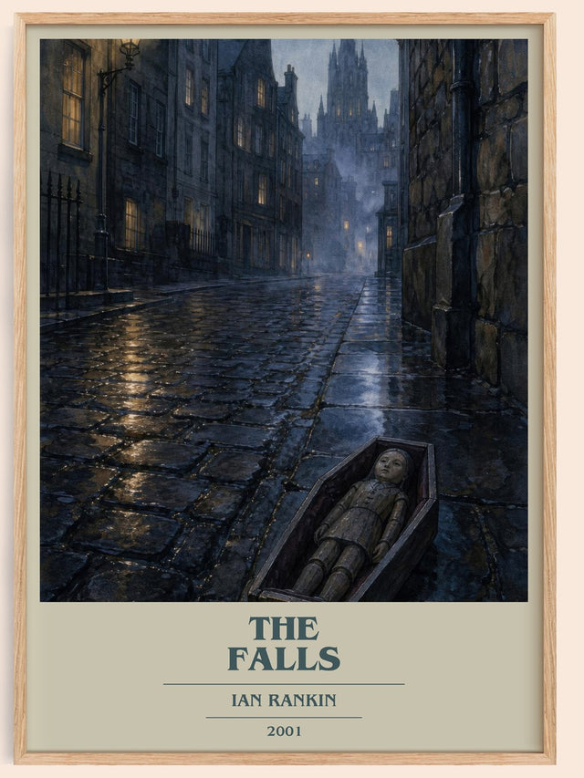 The Falls Book Cover Poster by Ian Rankin