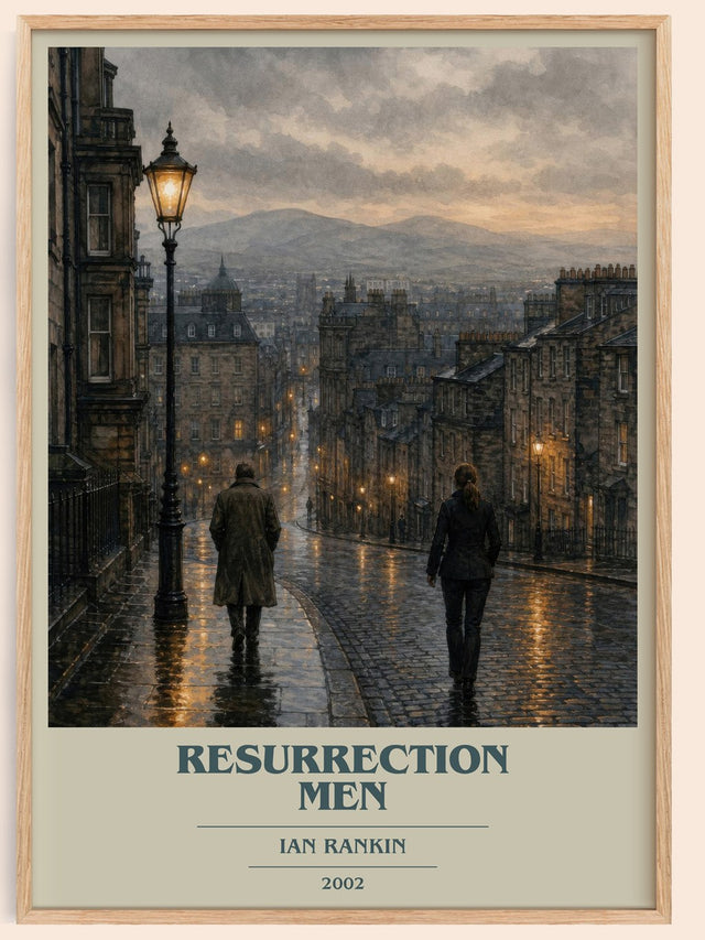 Resurrection Men Book Cover Poster by Ian Rankin
