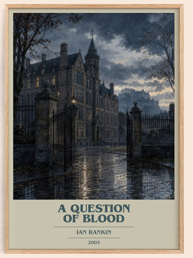 A Question of Blood Book Cover Poster by Ian Rankin