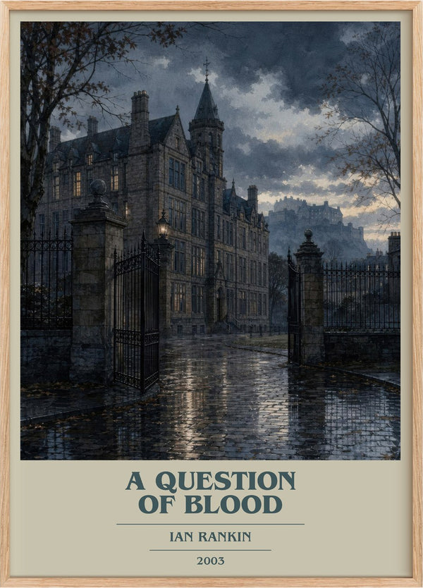 A Question of Blood Book Cover Poster by Ian Rankin