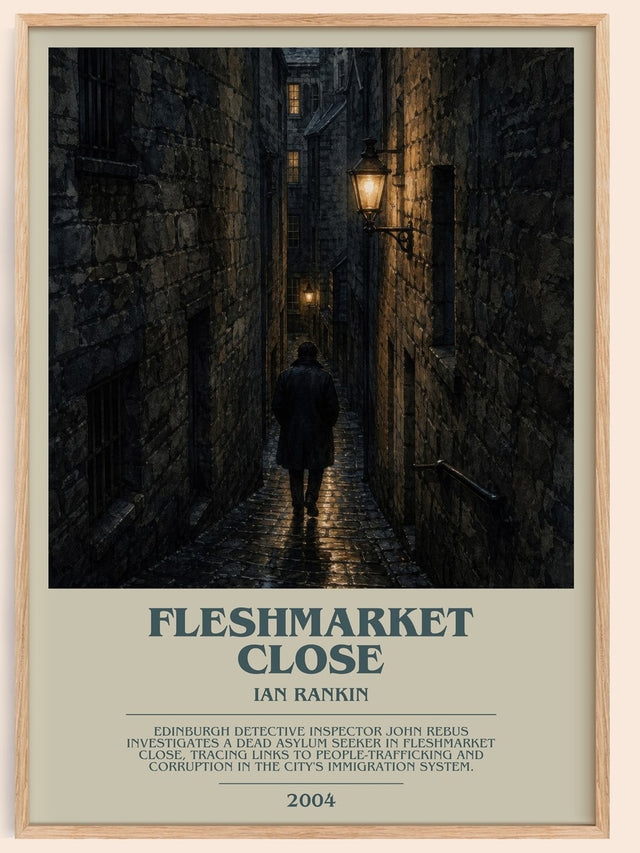 Fleshmarket Close Bookish Wall Art by Ian Rankin
