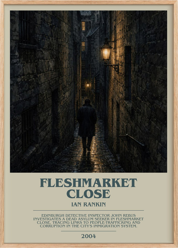 Fleshmarket Close Bookish Wall Art by Ian Rankin