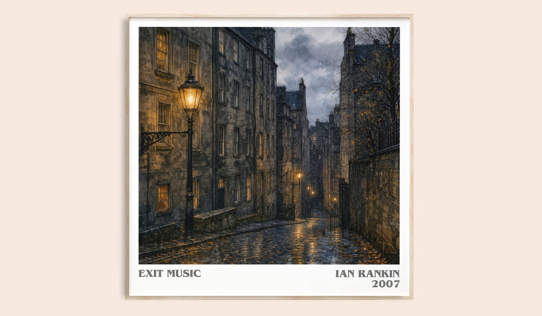 Exit Music literary book poster by Ian Rankin – framed literary art print