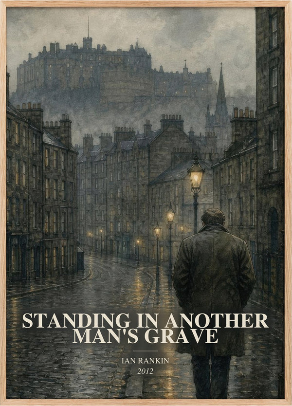 Standing in Another Man's Grave Book Watercolour Illustration by Ian Rankin