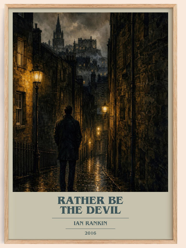 Rather Be the Devil Book Cover Poster by Ian Rankin