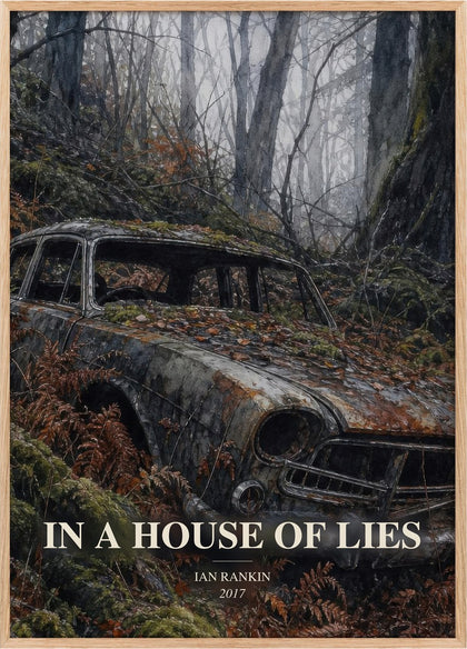 In a House of Lies Book Watercolour Illustration by Ian Rankin