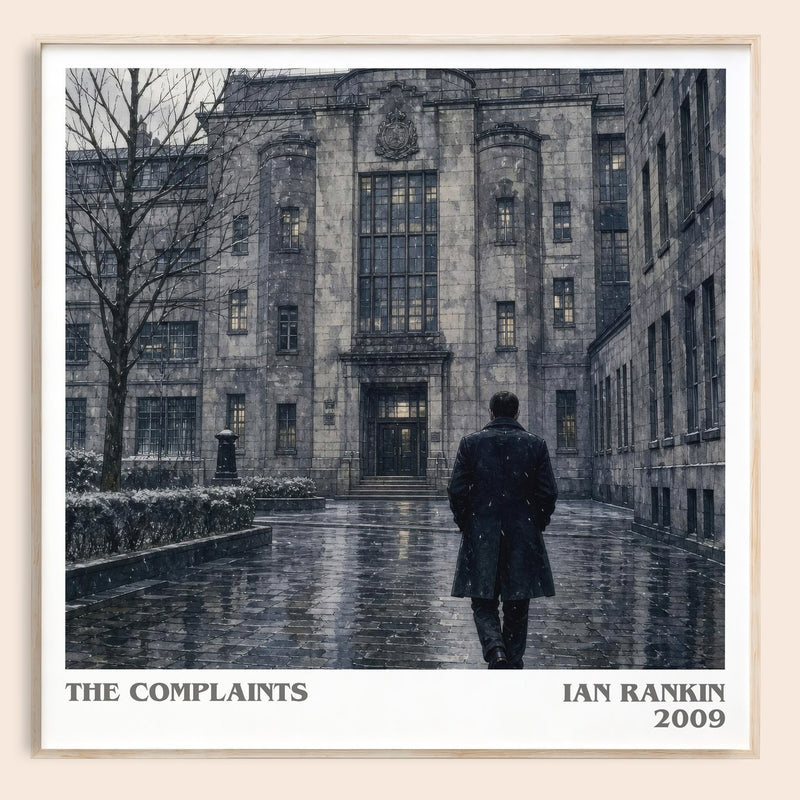 The Complaints literary book poster by Ian Rankin – framed literary art print