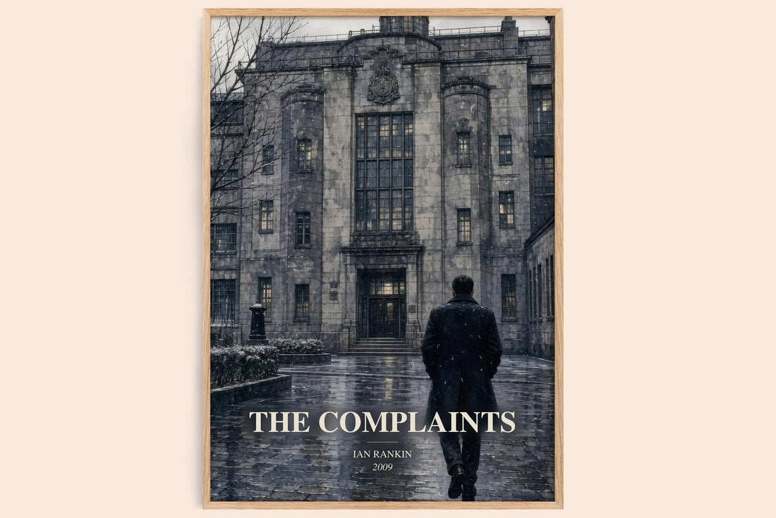 The Complaints watercolour book poster by Ian Rankin – framed literary art print