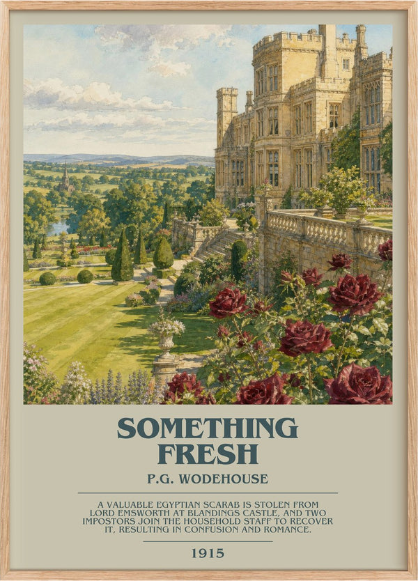 Something Fresh Bookish Wall Art by P.G. Wodehouse