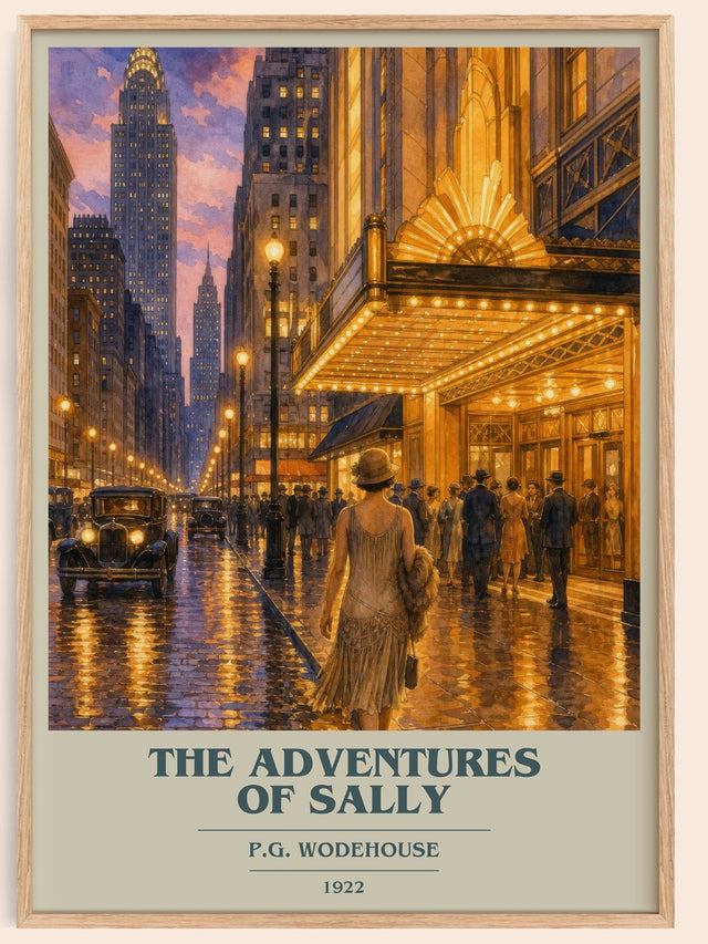 The Adventures of Sally Book Cover Poster by P.G. Wodehouse