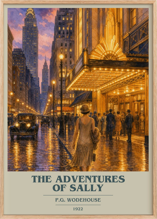 The Adventures of Sally Book Cover Poster by P.G. Wodehouse