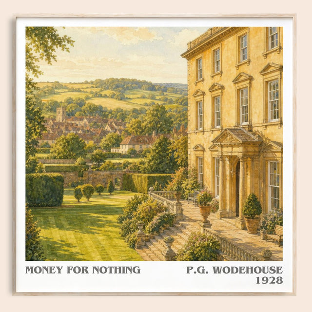 Money for Nothing Literary Art Print by P.G. Wodehouse