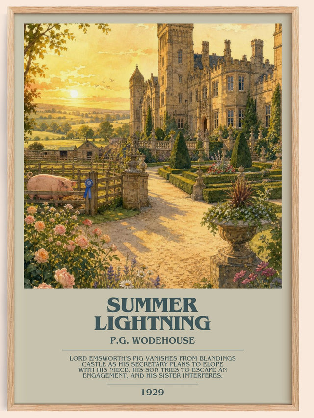 Summer Lightning Bookish Wall Art by P.G. Wodehouse