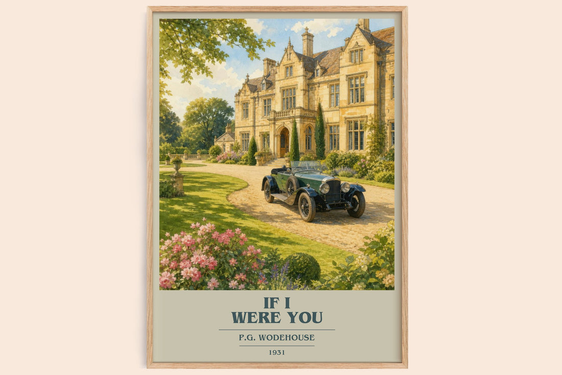 If I Were You book cover book poster by P.G. Wodehouse – framed literary art print