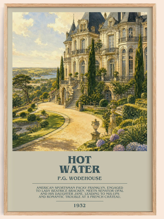 Hot Water Bookish Wall Art by P.G. Wodehouse