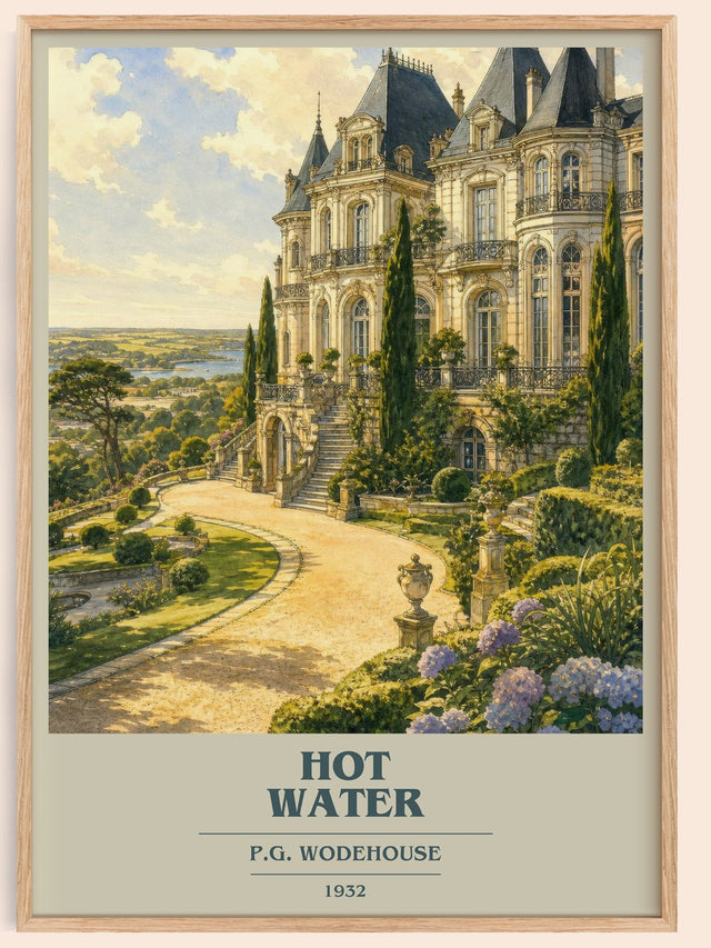 Hot Water Book Cover Poster by P.G. Wodehouse