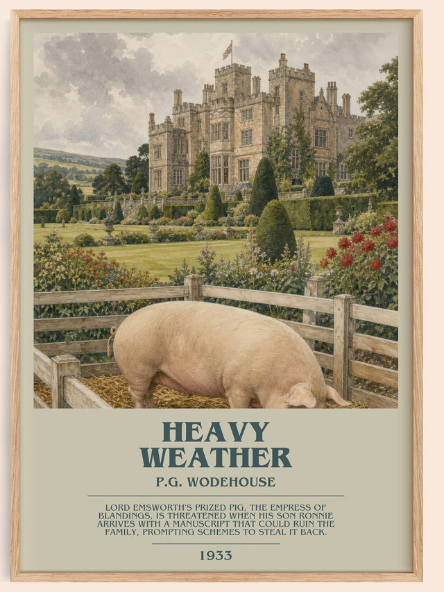 Heavy Weather Bookish Wall Art by P.G. Wodehouse