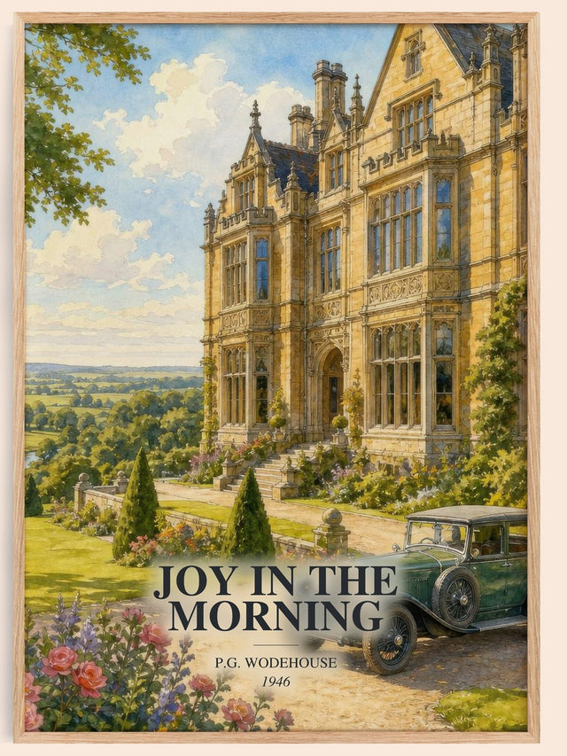Joy in the Morning Book Watercolour Illustration by P.G. Wodehouse