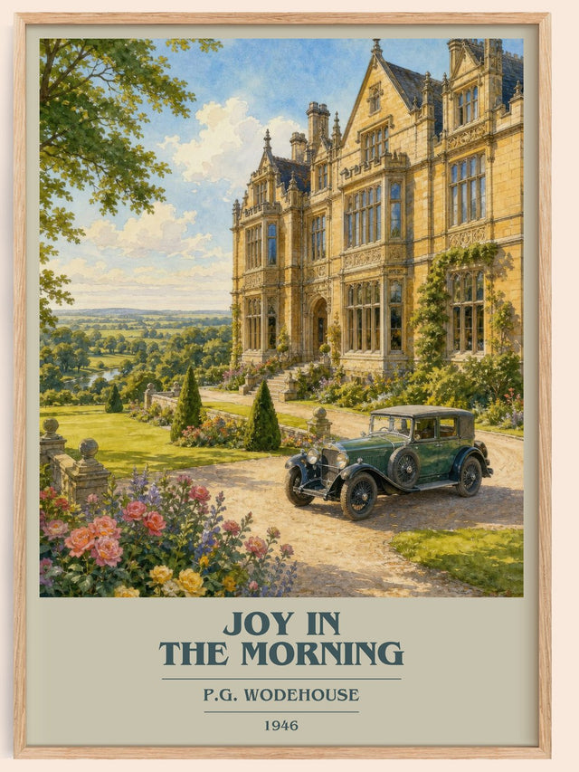 Joy in the Morning Book Cover Poster by P.G. Wodehouse