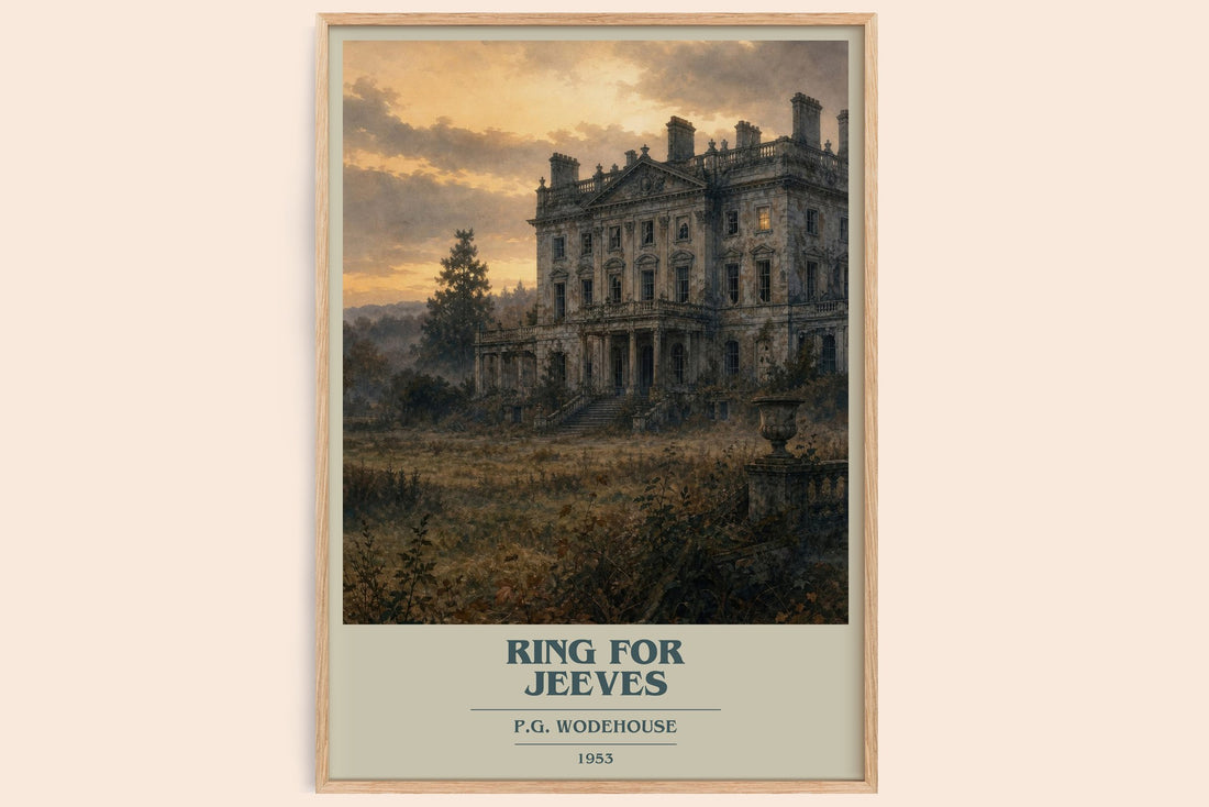 Ring for Jeeves book cover book poster by P.G. Wodehouse – framed literary art print
