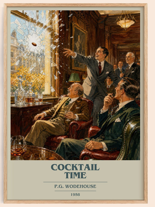 Cocktail Time Book Cover Poster by P.G. Wodehouse