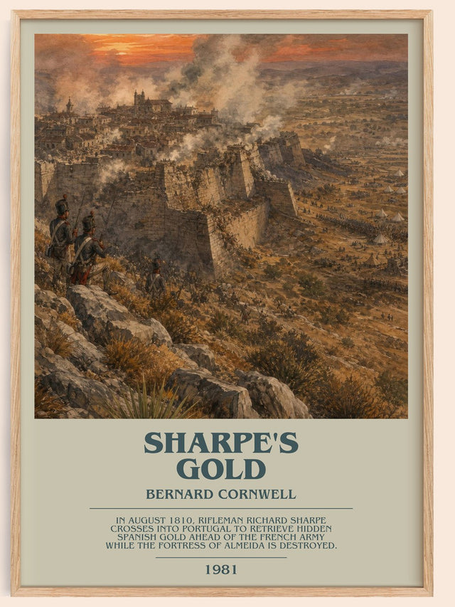 Sharpe's Gold Bookish Wall Art by Bernard Cornwell