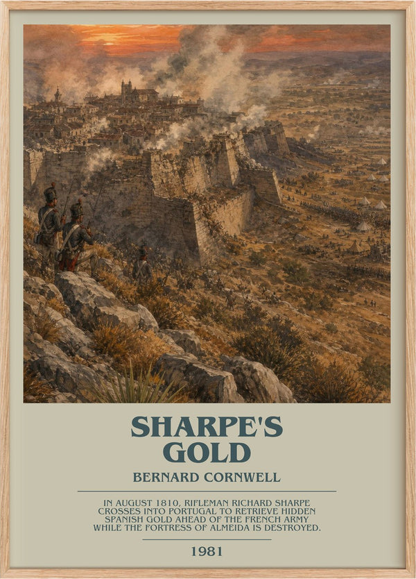 Sharpe's Gold Bookish Wall Art by Bernard Cornwell