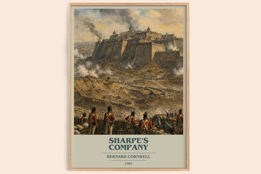 Sharpe's Company book cover book poster by Bernard Cornwell – framed literary art print