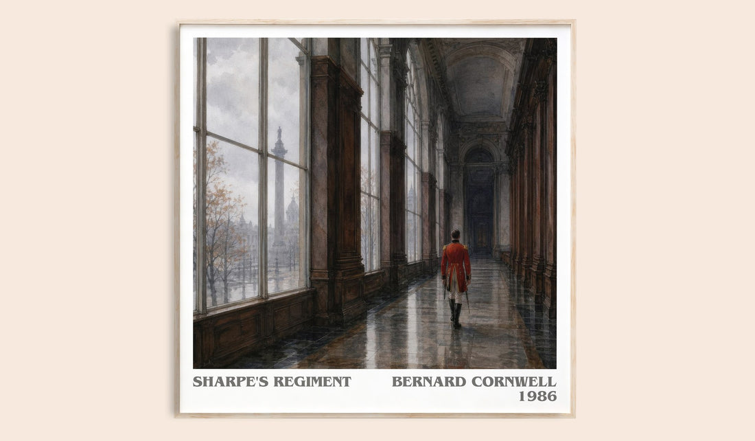 Sharpe's Regiment literary book poster by Bernard Cornwell – framed literary art print