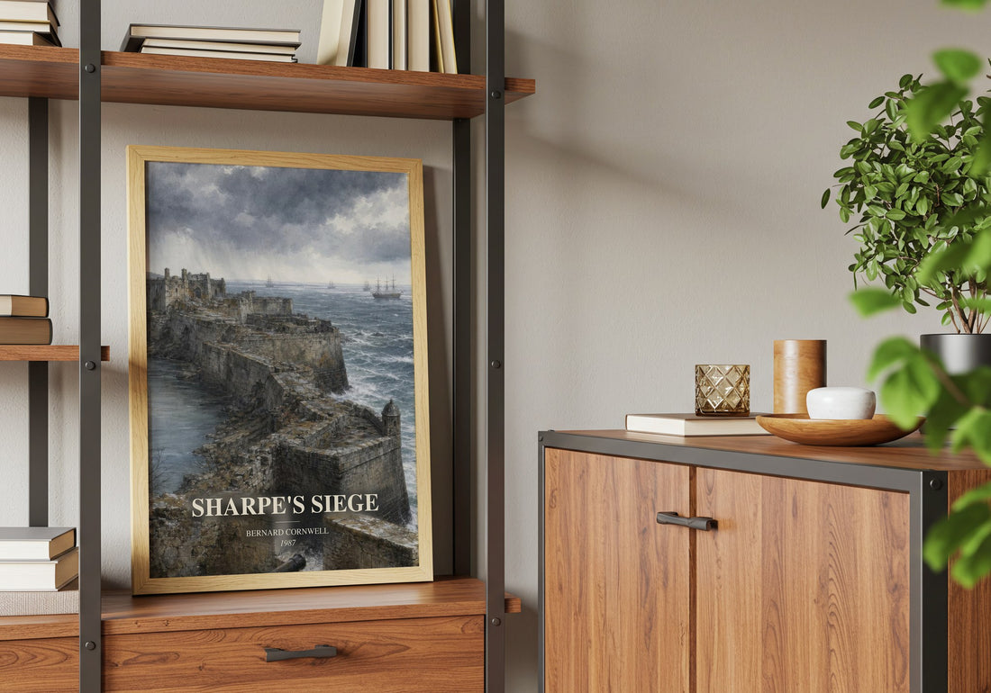 Sharpe's Siege book watercolour illustration paper finish options – matte satin gloss