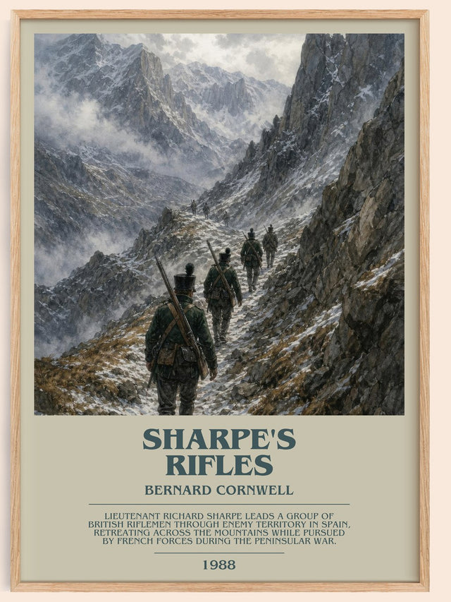 Sharpe's Rifles Bookish Wall Art by Bernard Cornwell