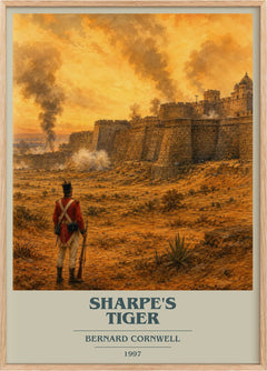 Sharpe's Tiger Book Cover Poster by Bernard Cornwell