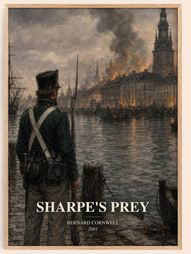 Sharpe's Prey Book Watercolour Illustration by Bernard Cornwell