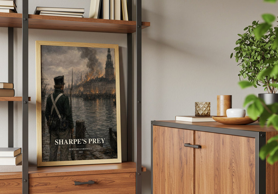 Sharpe's Prey book watercolour illustration paper finish options – matte satin gloss