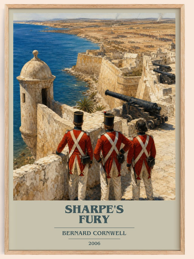 Sharpe's Fury Book Cover Poster by Bernard Cornwell