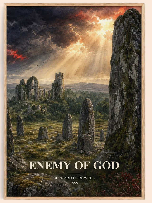 Enemy of God Book Watercolour Illustration by Bernard Cornwell