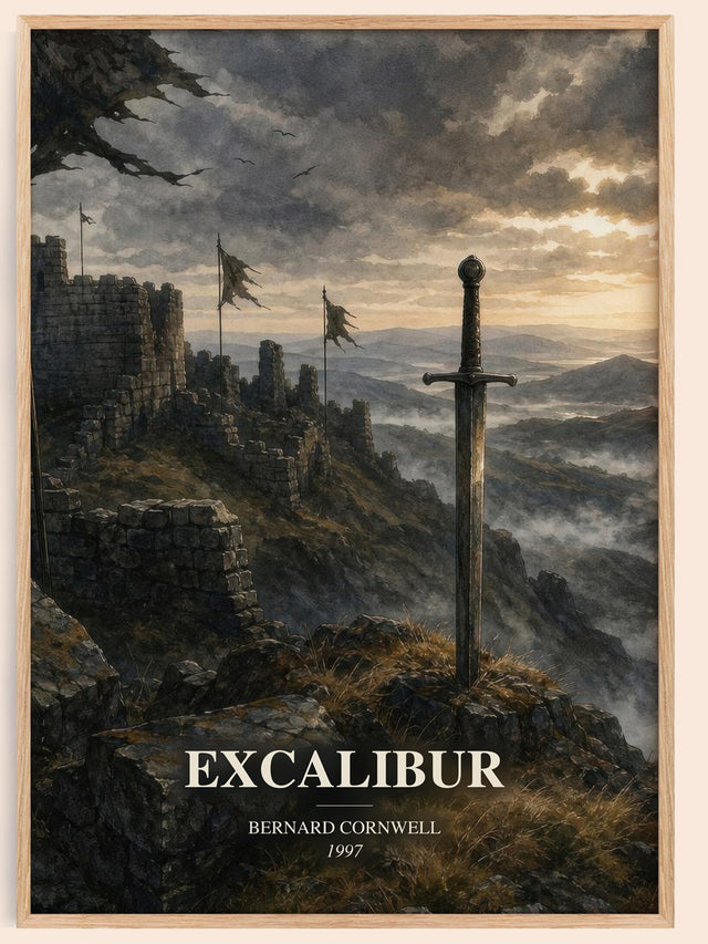 Excalibur Book Watercolour Illustration by Bernard Cornwell