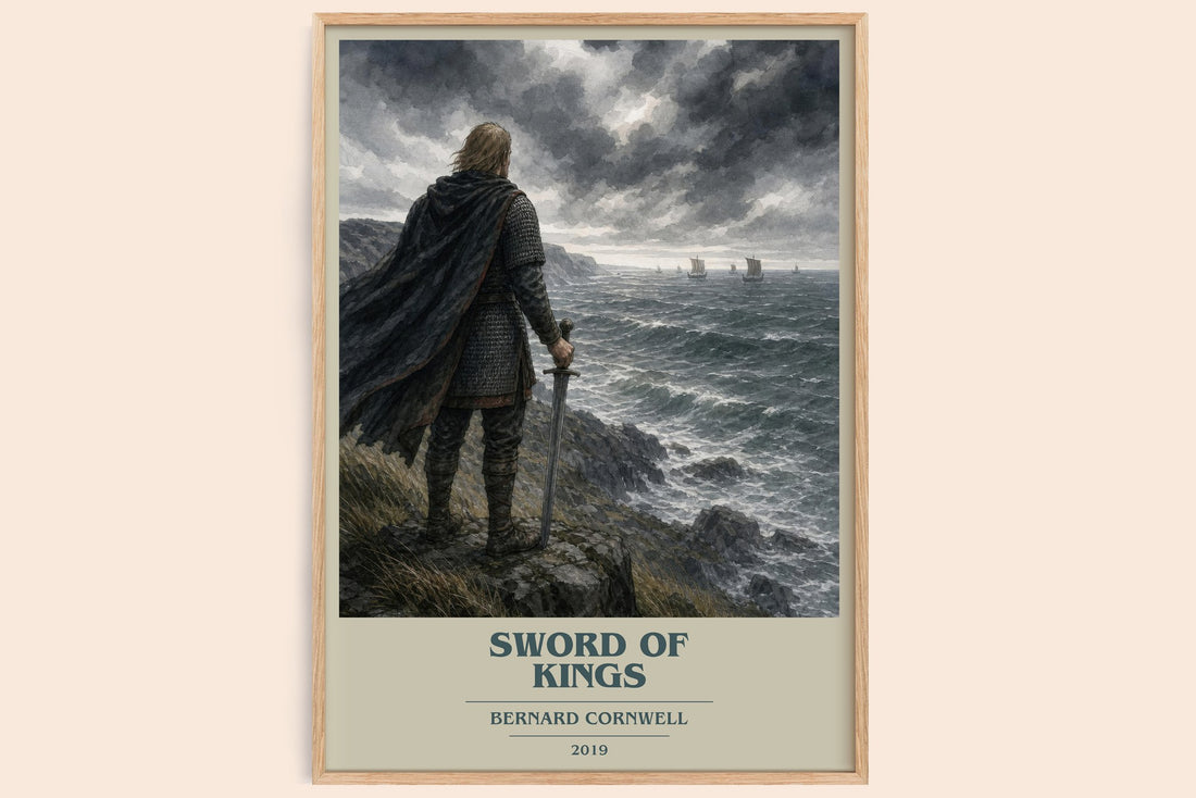 Sword of Kings book cover book poster by Bernard Cornwell – framed literary art print