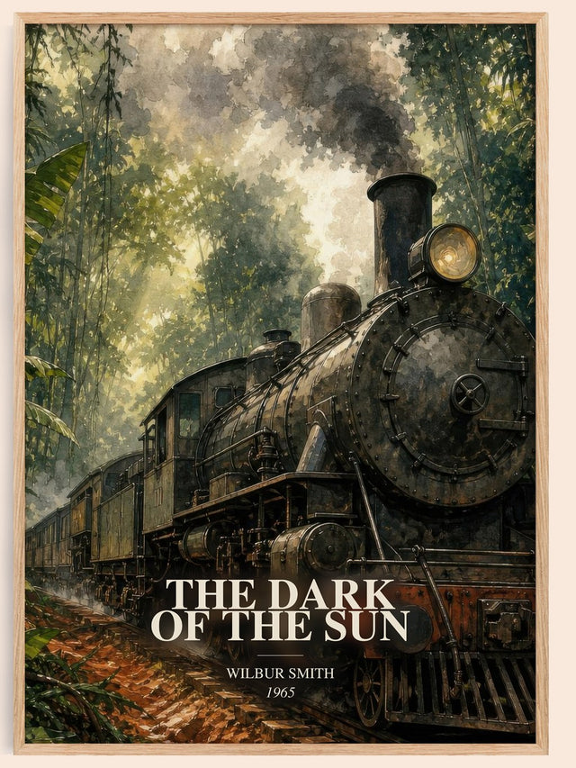 The Dark of the Sun Book Watercolour Illustration by Wilbur Smith