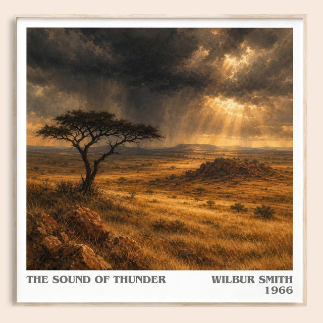 The Sound of Thunder Literary Art Print by Wilbur Smith