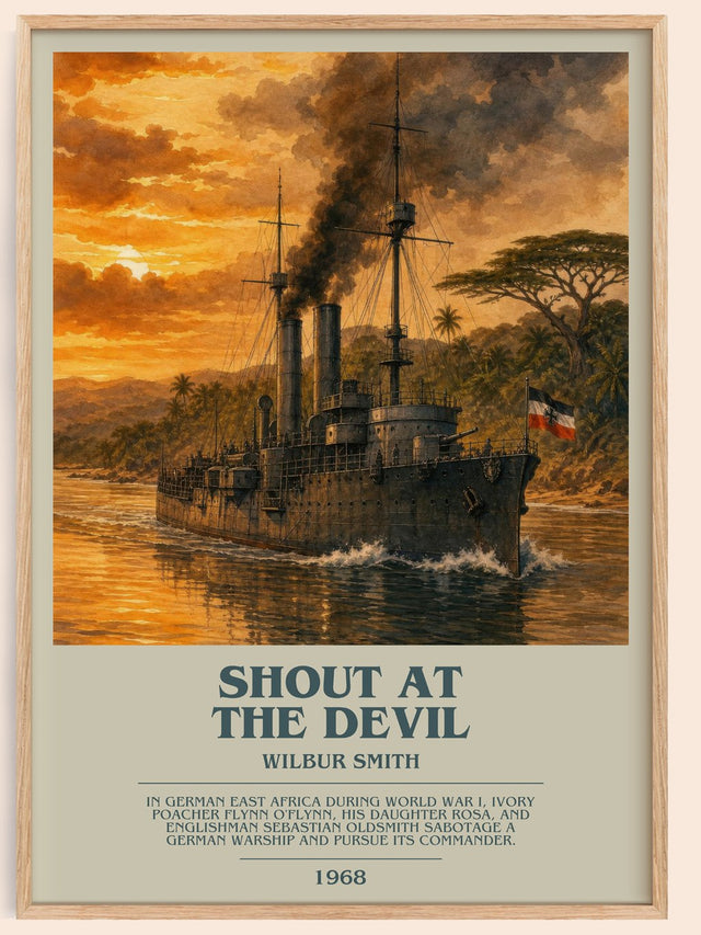 Shout at the Devil Bookish Wall Art by Wilbur Smith