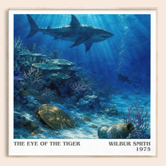 The Eye of the Tiger Literary Art Print by Wilbur Smith